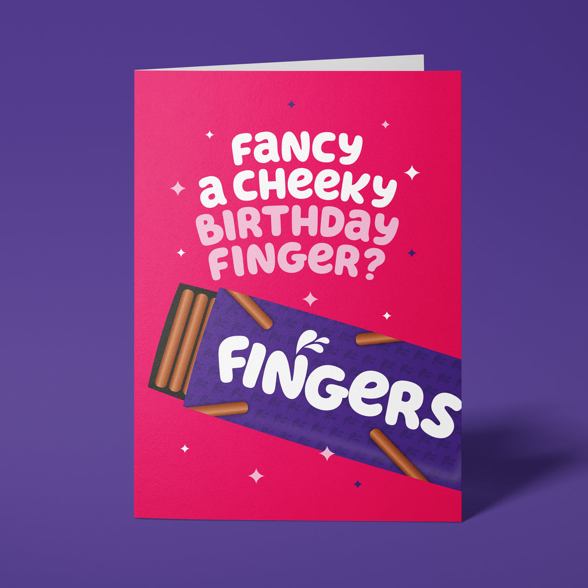 Rude Birthday Card for Her - Cheeky Finger