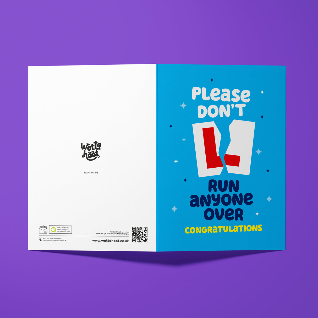 Funny Driving Test Card. Passed Driving Test Card.