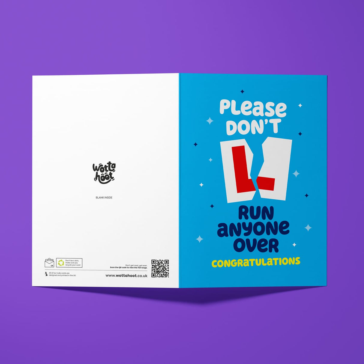 Funny Driving Test Card. Passed Driving Test Card.