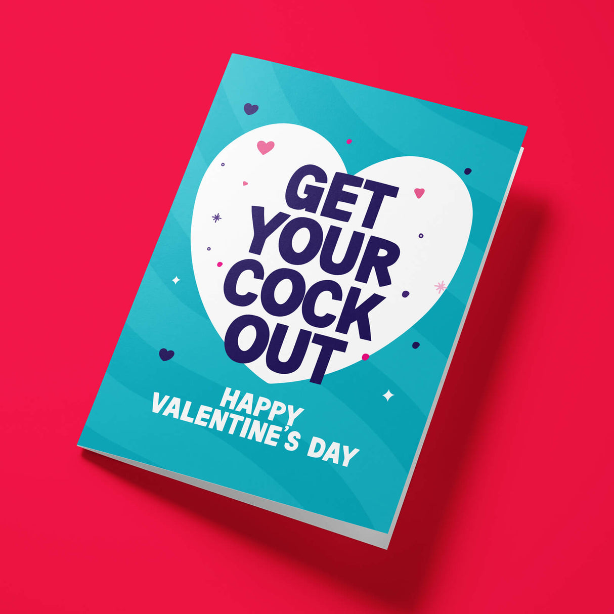 Rude Valentine's Day Card - Cock Out