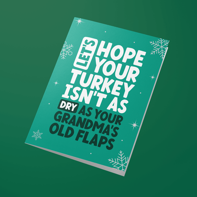 Grandma's Flaps - Rude Christmas Card