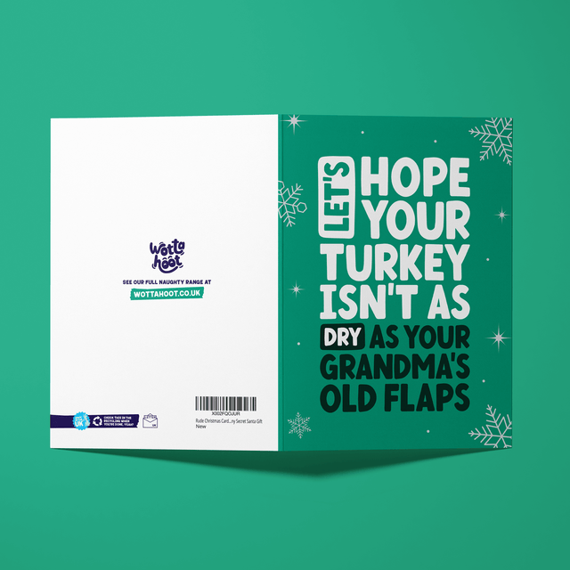 Grandma's Flaps - Rude Christmas Card