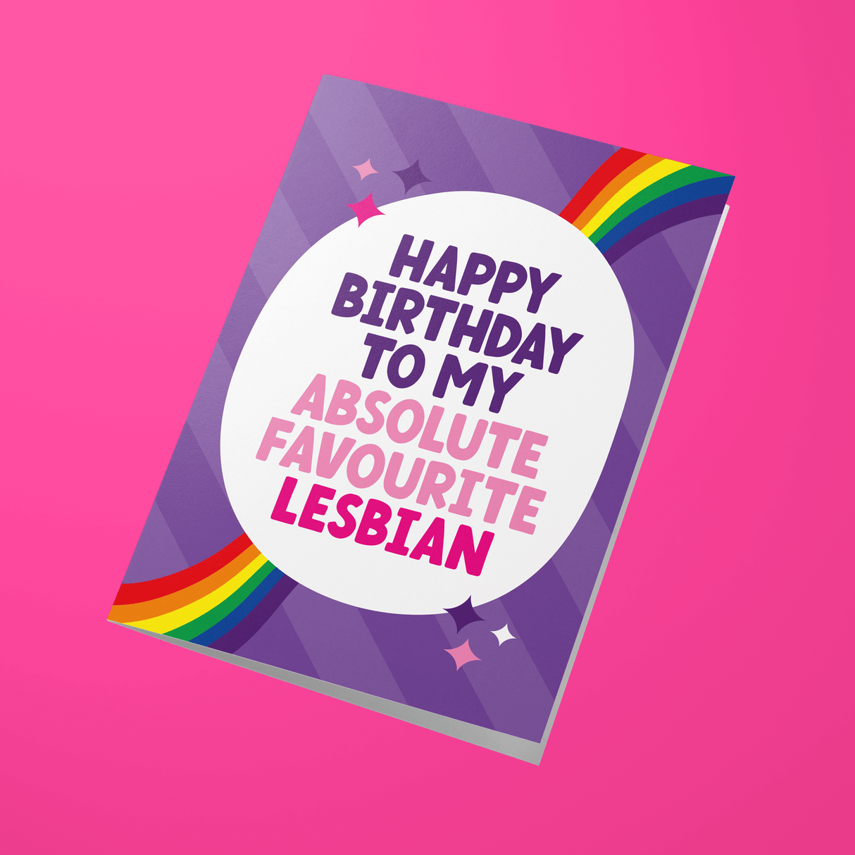 Lesbian Birthday Card - "Happy Birthday to my Favourite Lesbian"