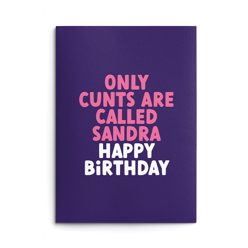 Rude Personalised Birthday Card - Only Cunts