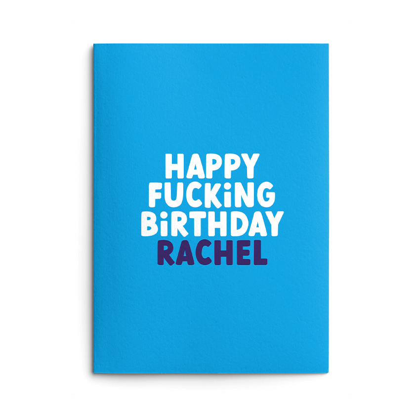 Rude Personalised Birthday Card - Happy Fucking Birthday