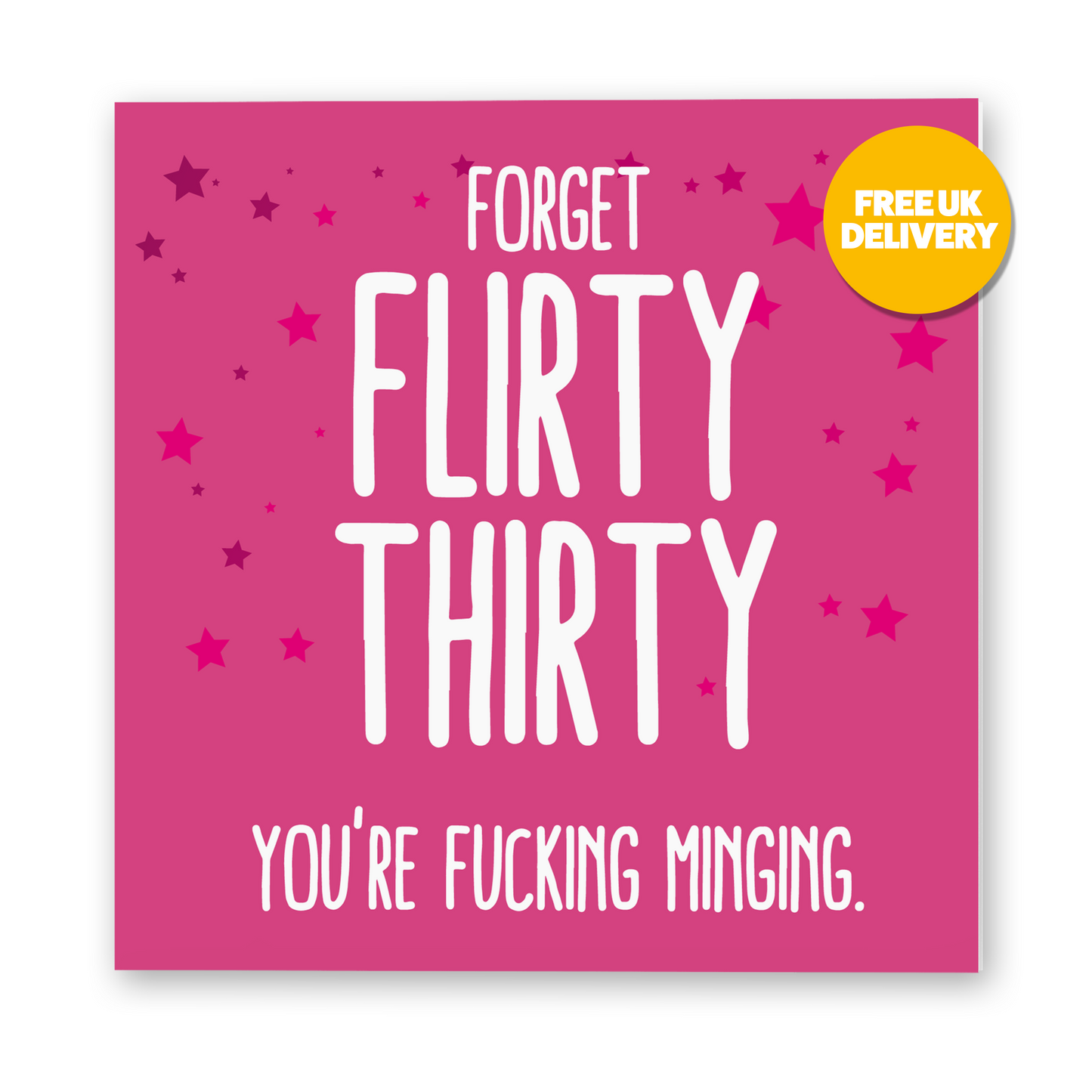 SALE Flirty Thirty Birthday Card