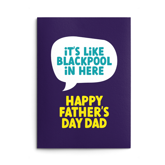 Like Blackpool Rude Father's Day Card
