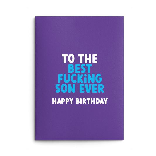Best Son Rude Birthday Card