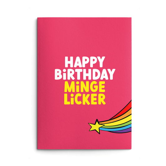 Minge Licker Rude Birthday Card