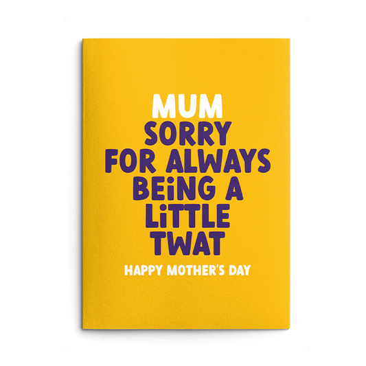 Mum Little Twat Rude Mothers Day Card