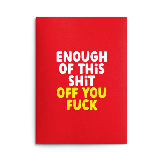 Off You Fuck Rude Retirement Card