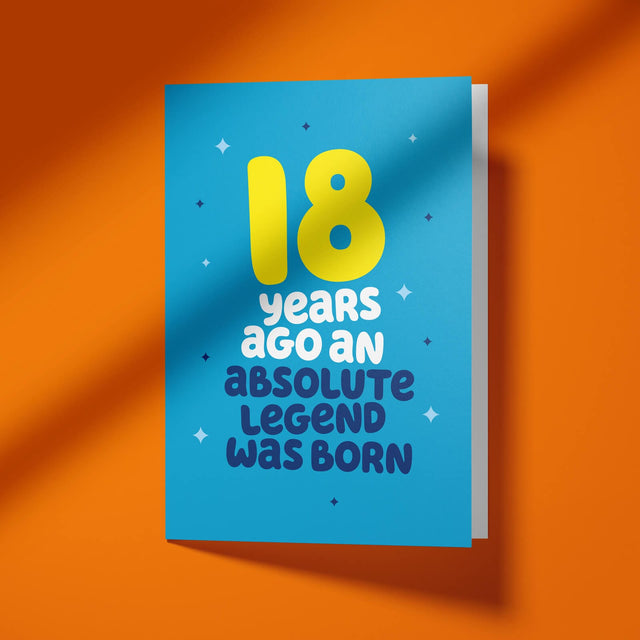 Rude 18th Birthday Card - Legend