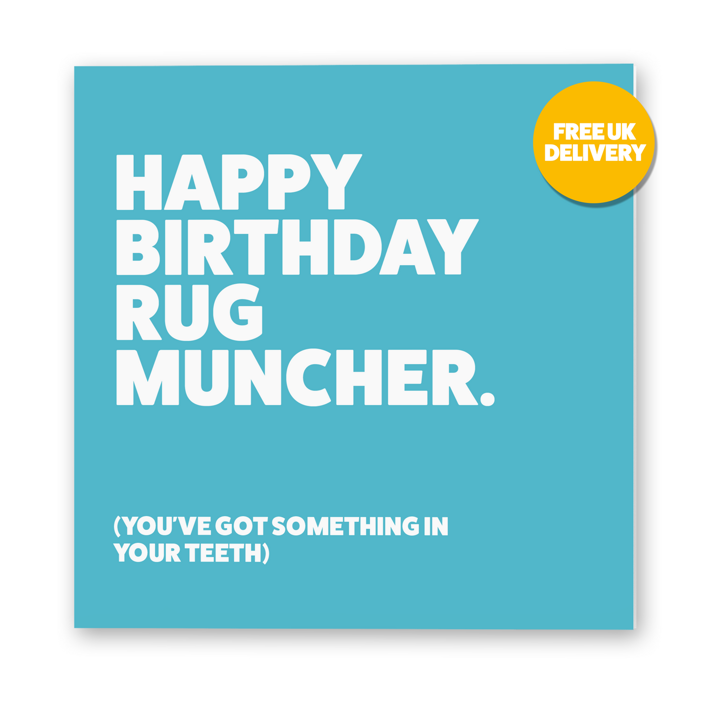 SALE - Rug Muncher Birthday Card