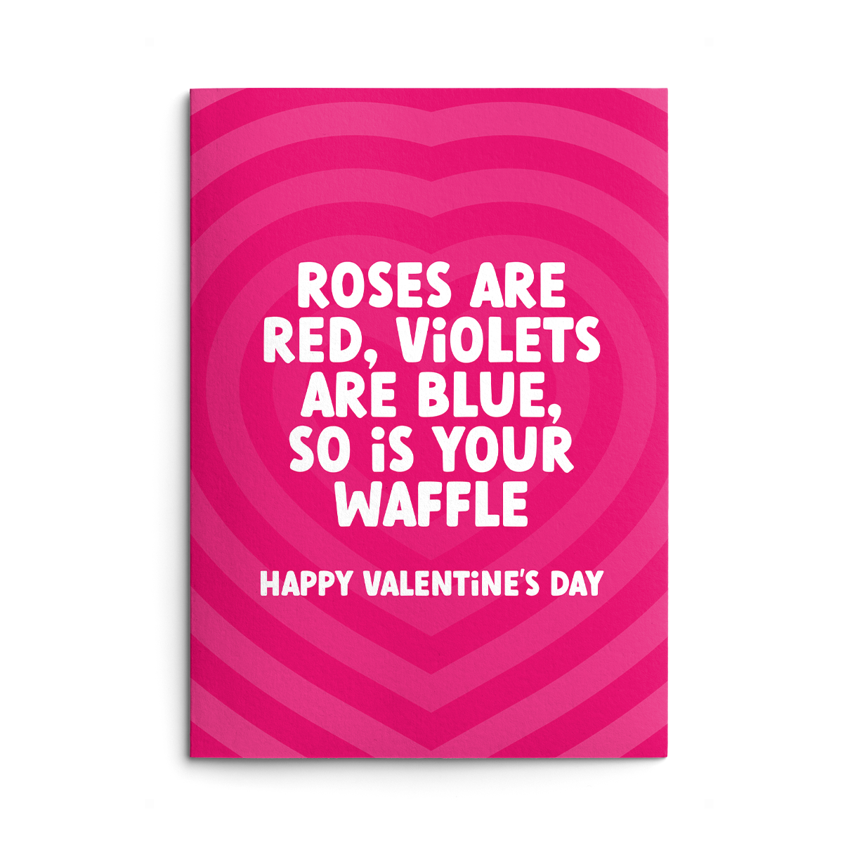 Blue Waffle Rude Valentines Card