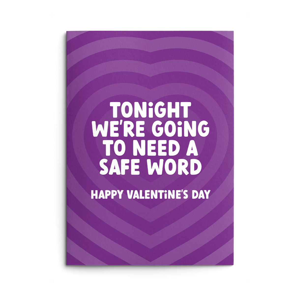 Safe Word Rude Valentines Card