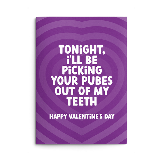 Picking Pubes Rude Valentines Card