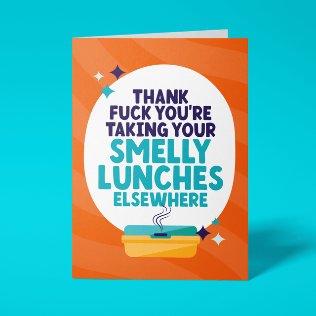 Rude Leaving Card - Smelly Lunches