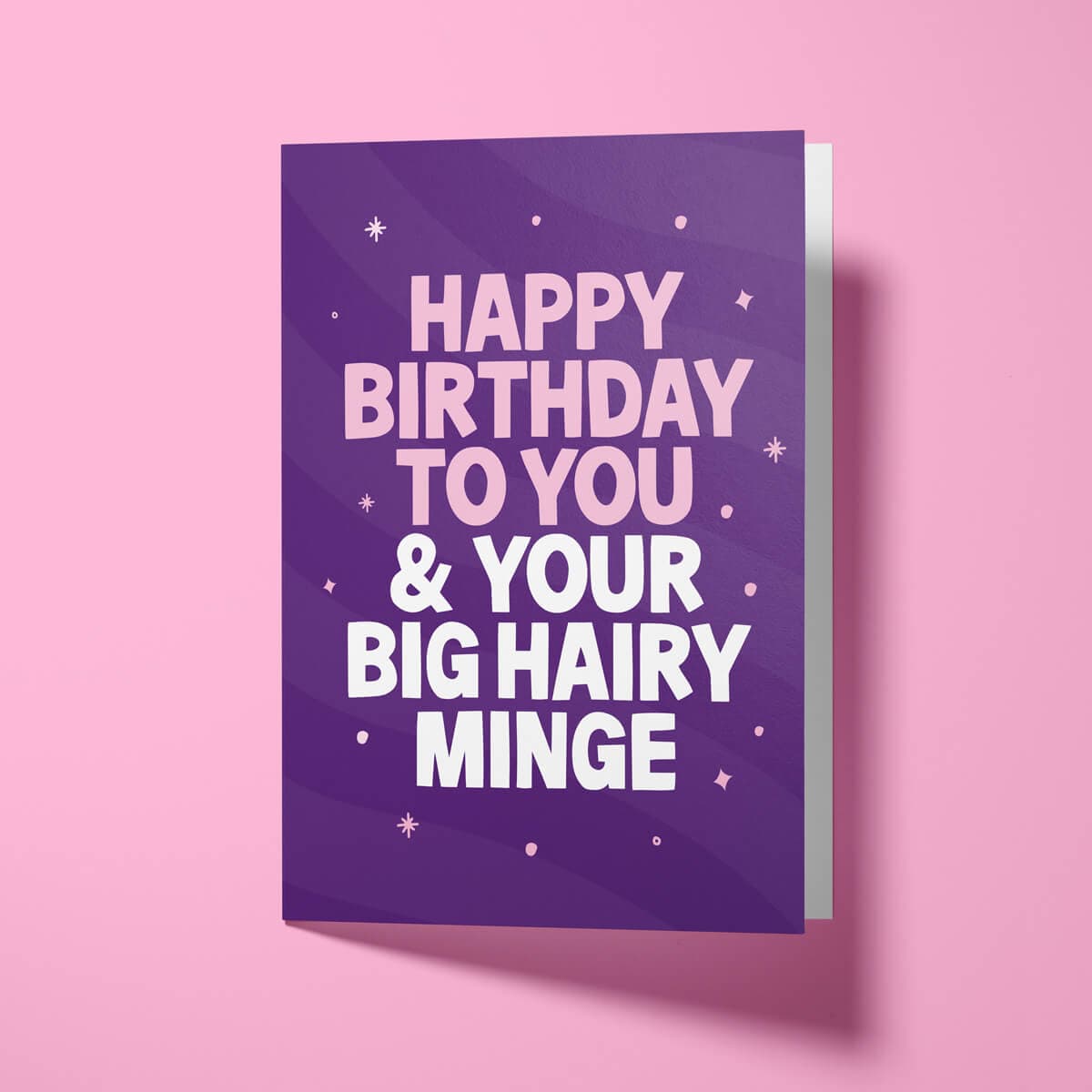 Funny birthday card for confident women with white envelope
