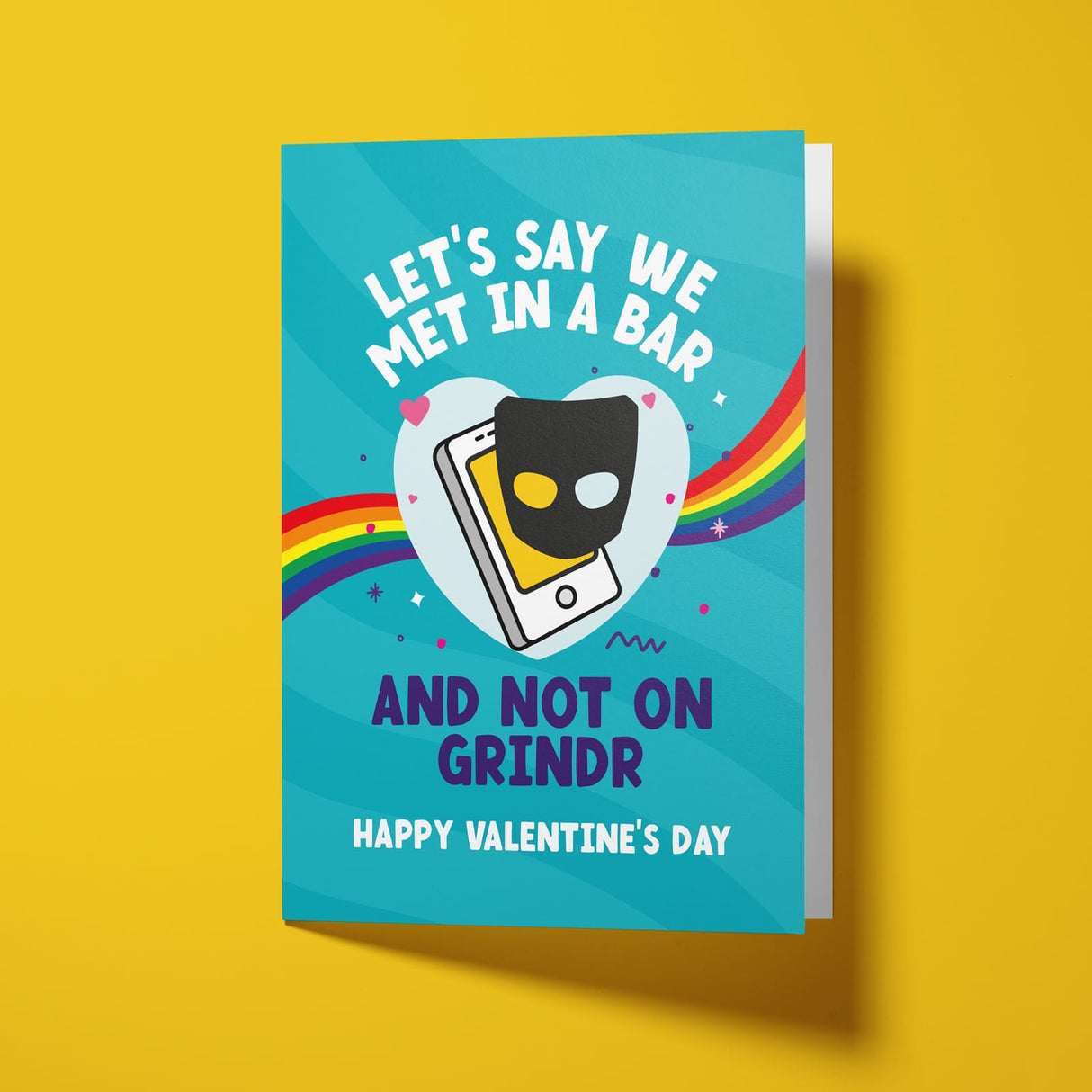 Rude Valentine's Day Card - Gay Grindr