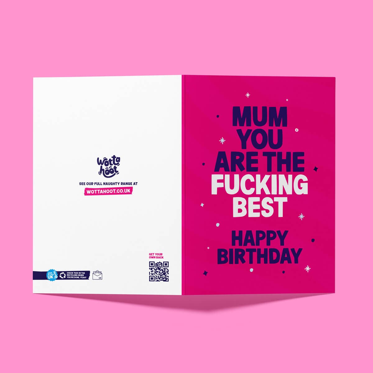 Rude Mum Birthday Card - "Fucking Best" Funny Birthday Card