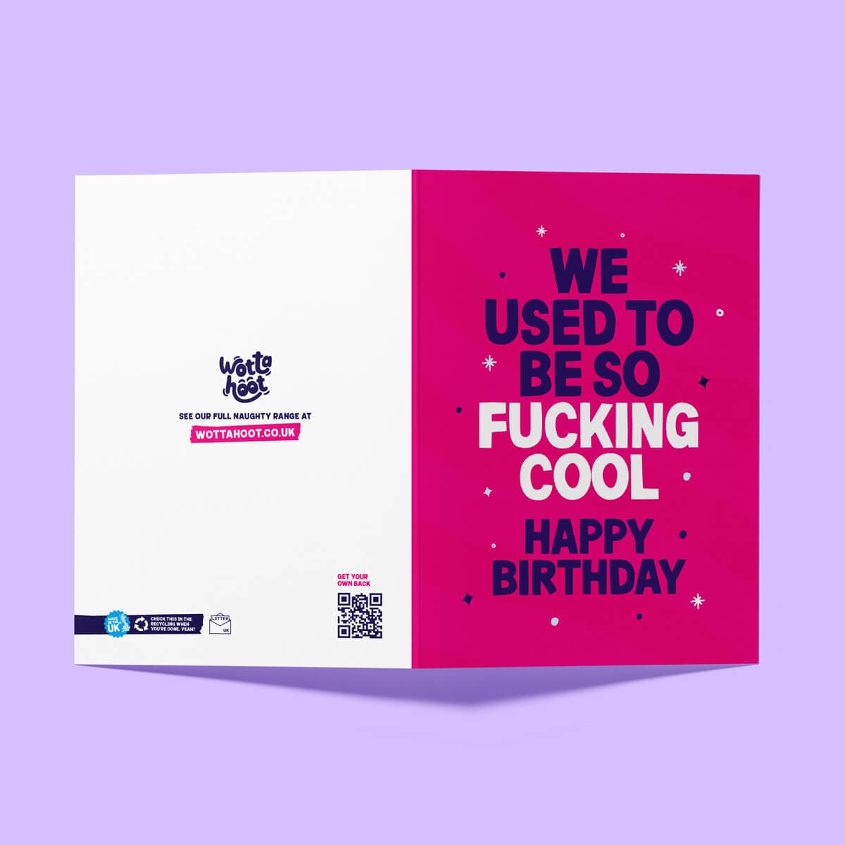 Rude Birthday Card - "We Used To Be So Cool" Funny Birthday Card