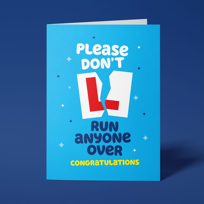 Funny Driving Test Card. Passed Driving Test Card.