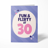 Rude Birthday Card for Her 30th Birthday