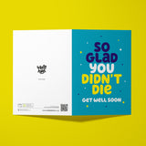Funny Get Well Soon Card. Rude Get Well Card.