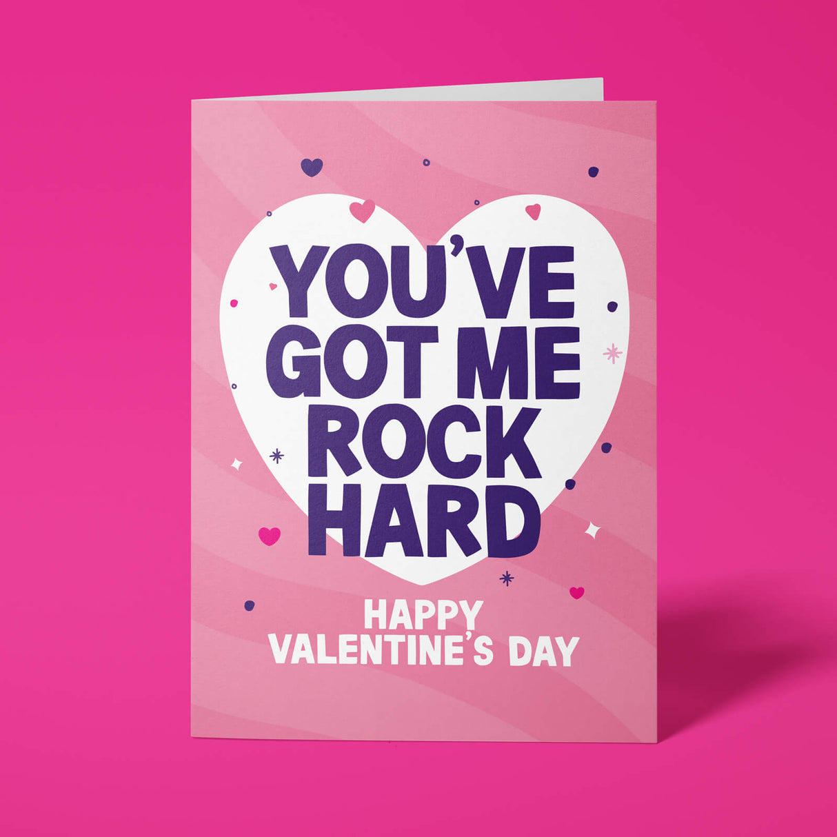 Rude Valentine's Day Card - Rock Hard