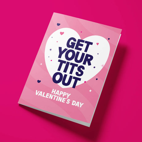 Rude Valentine's Day Card - Tits Out