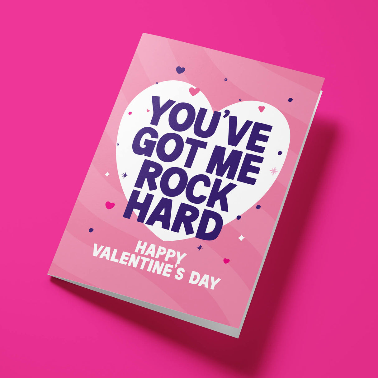Rude Valentine's Day Card - Rock Hard