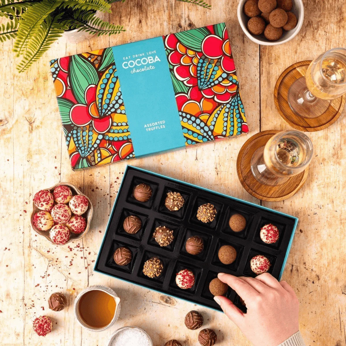 Cocoba 15 Assorted Chocolate Truffles Gift Box
