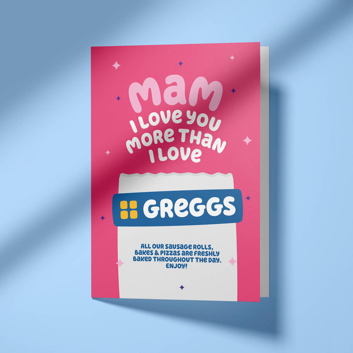 Love You More Than Greggs Mam Rude Mother's Day Card