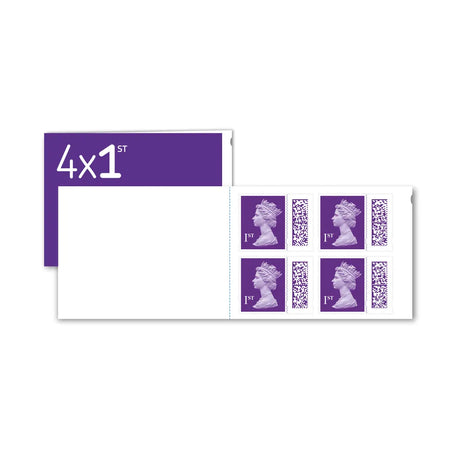 Royal Mail 1st Class Stamps (Book of 4)