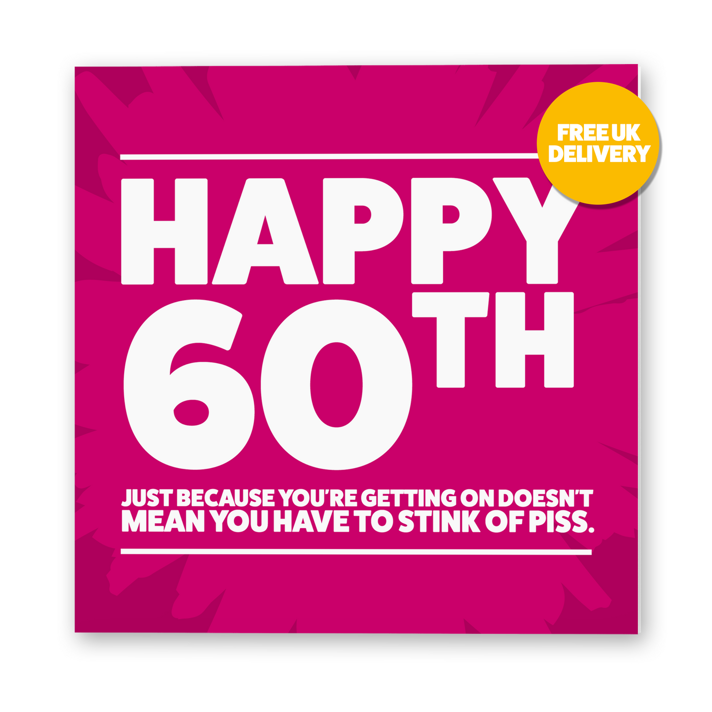 SALE - Happy 60th Birthday Card