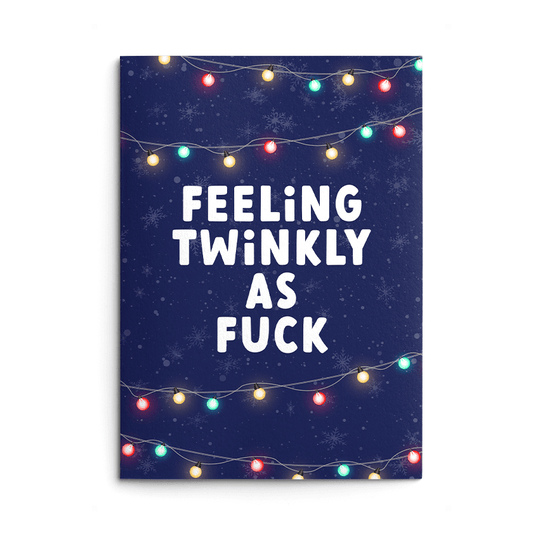 Twinkly As Fuck Rude Christmas Card