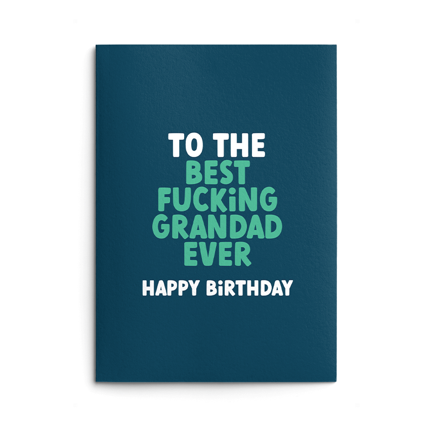 Best Grandad Rude Birthday Card