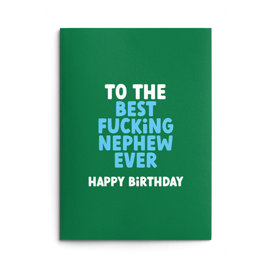 Best Nephew Rude Birthday Card
