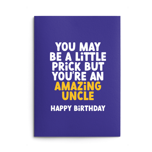 Little Prick Uncle Rude Birthday Card