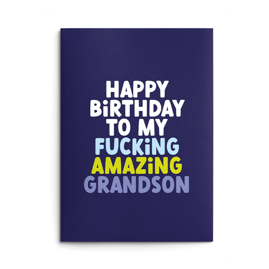 Amazing Grandson Birthday Card