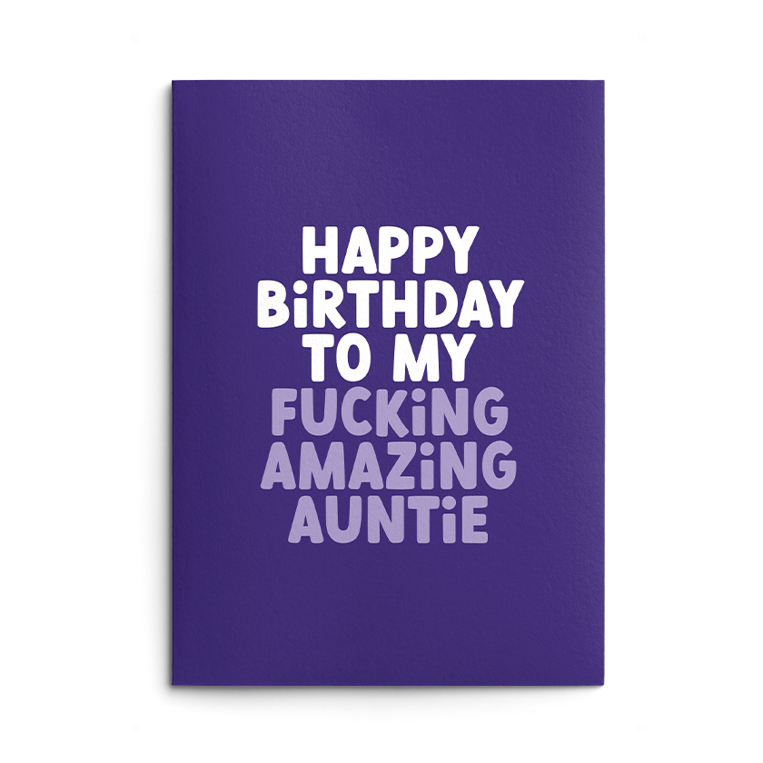Amazing Auntie Birthday Card