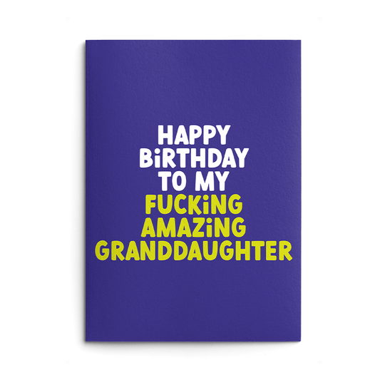 Amazing Granddaughter Birthday Card