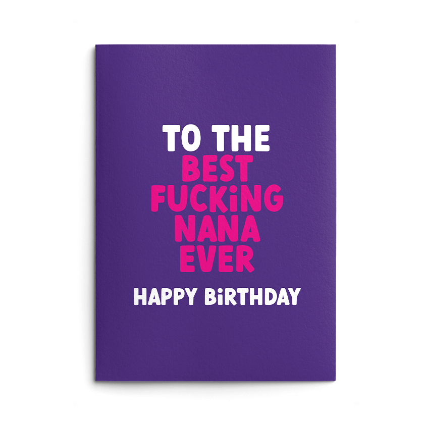 Best Nana Rude Birthday Card