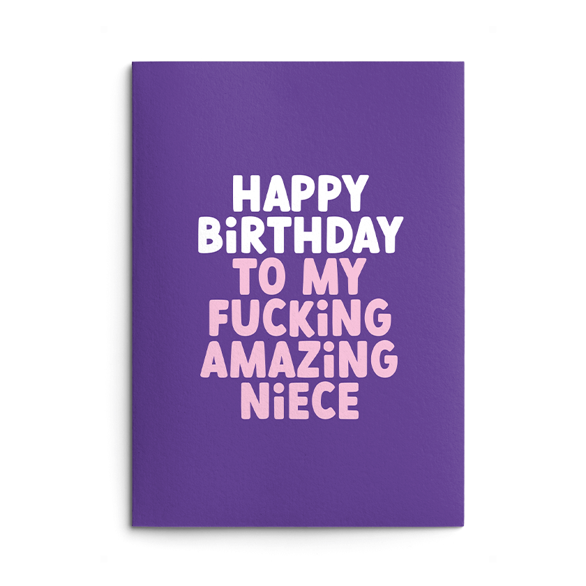 Amazing Niece Rude Birthday Card