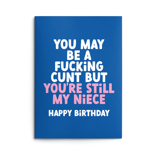 Fucking Cunt Niece Rude Birthday Card