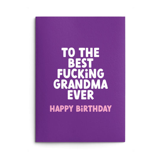 Best Grandma Rude Birthday Card