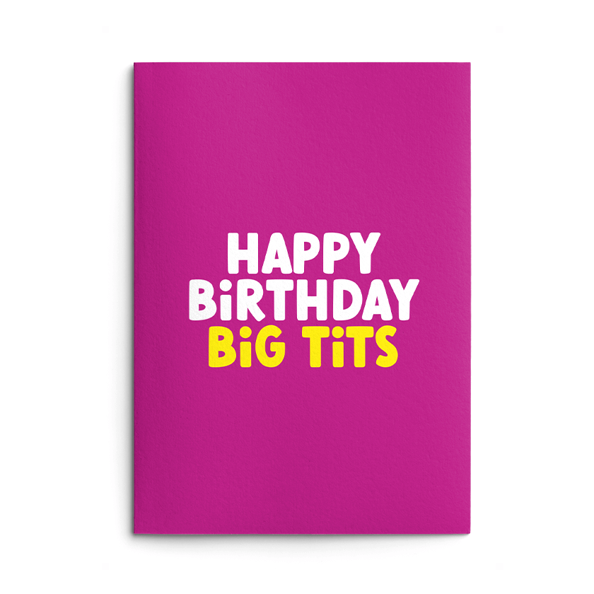 Big Tits Rude Birthday Card