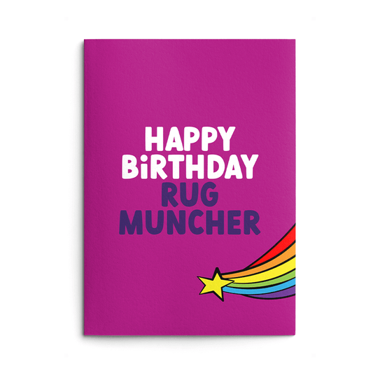 Rug Muncher Rude Birthday Card