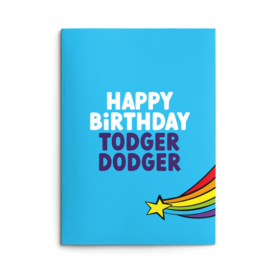 Lesbian Todger Dodger Rude Birthday Card