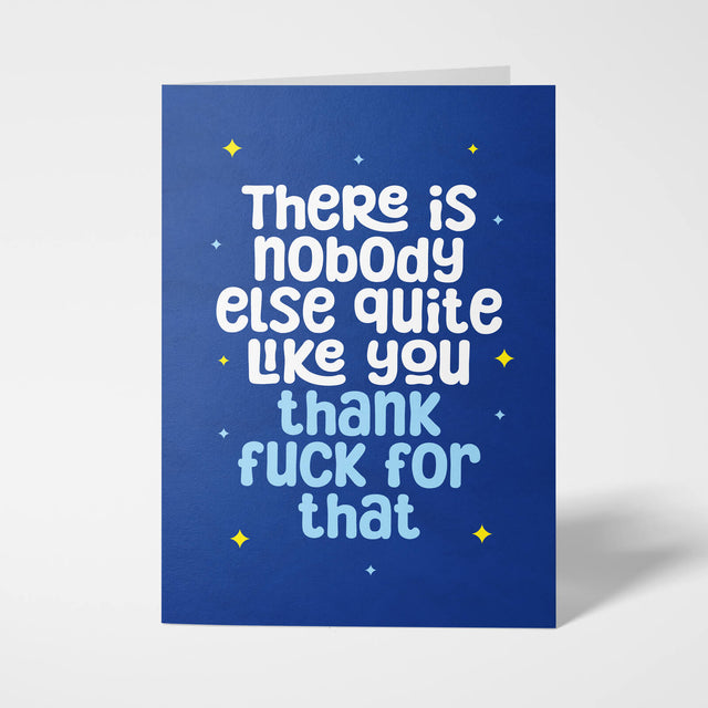 Bold and Colourful Rude Birthday Card with Cheeky Message – A5 Size with White Envelope